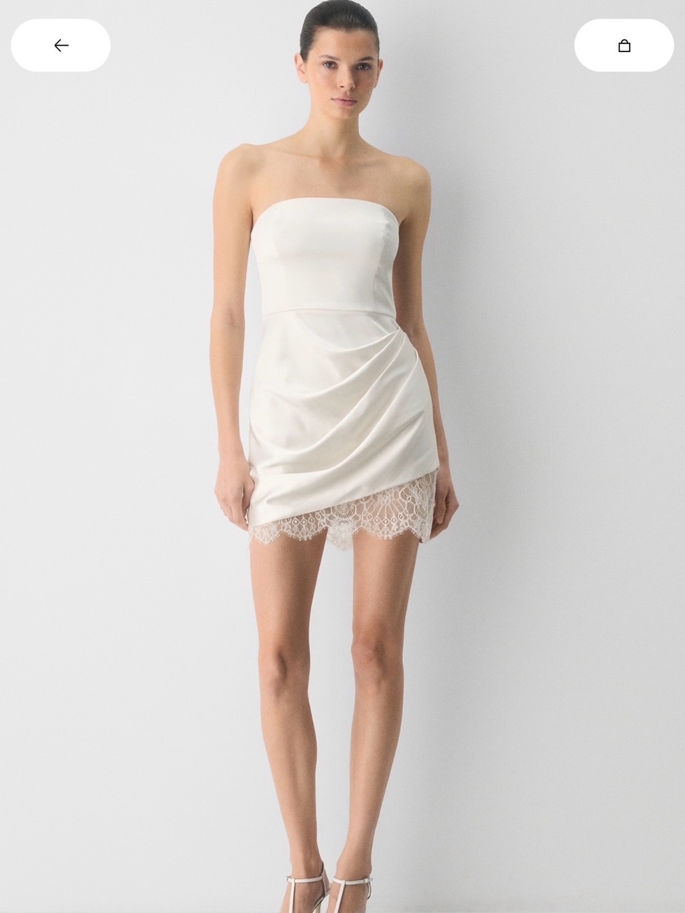 Aritzia Showtime Satin Mini Dress